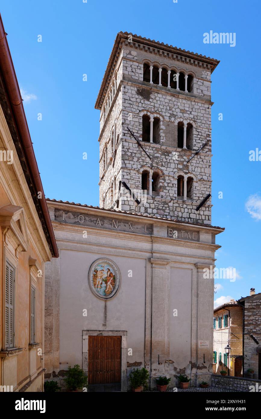 Architettura, Chiesa, Chiesa di San Giovanni Battista, Casperia, Provincia di Rieti, regione Lazio, Italia, Casperia, Lazio, Italia Foto Stock