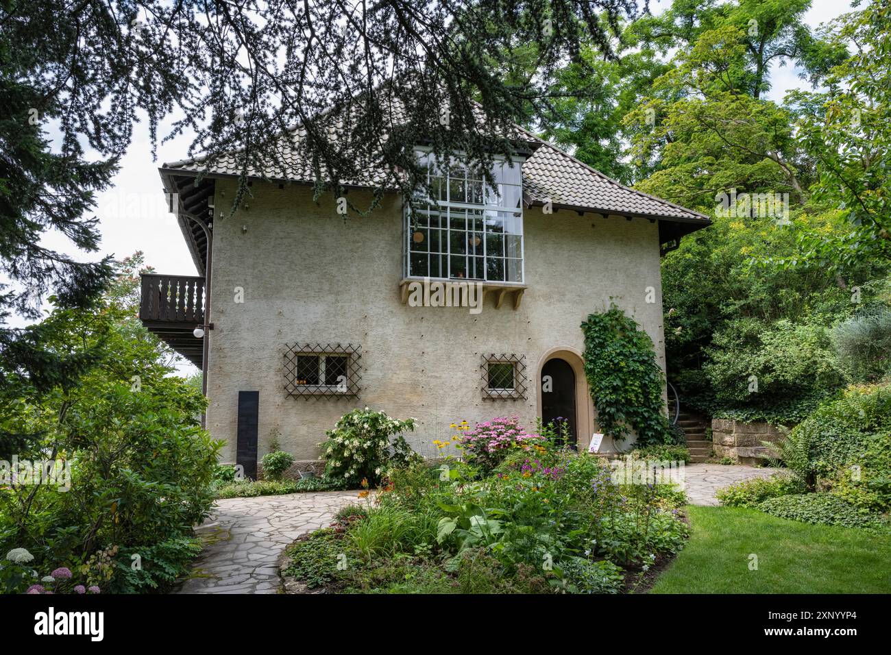 Museo, museo d'arte Haus Dix, ex casa e studio del pittore e grafico del XX secolo, Hemmenhofen, penisola di Hoeri, lago di Costanza Foto Stock