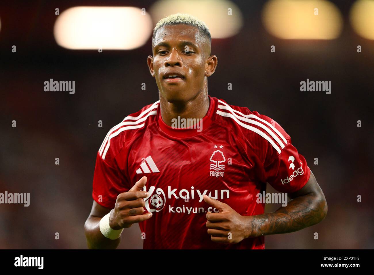 Danilo del Nottingham Forest durante l'amichevole pre-stagione tra Nottingham Forest e Villareal CF al City Ground di Nottingham venerdì 2 agosto 2024. (Foto: Jon Hobley | notizie mi) Foto Stock