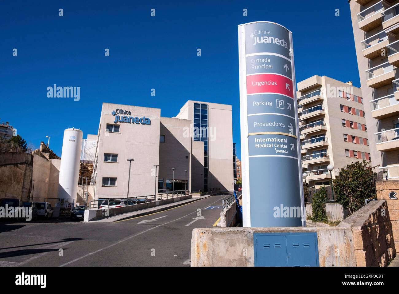 Clinica Juaneda, complesso sanitario privato, Palma Mallorca, Isole Baleari, Spagna Foto Stock