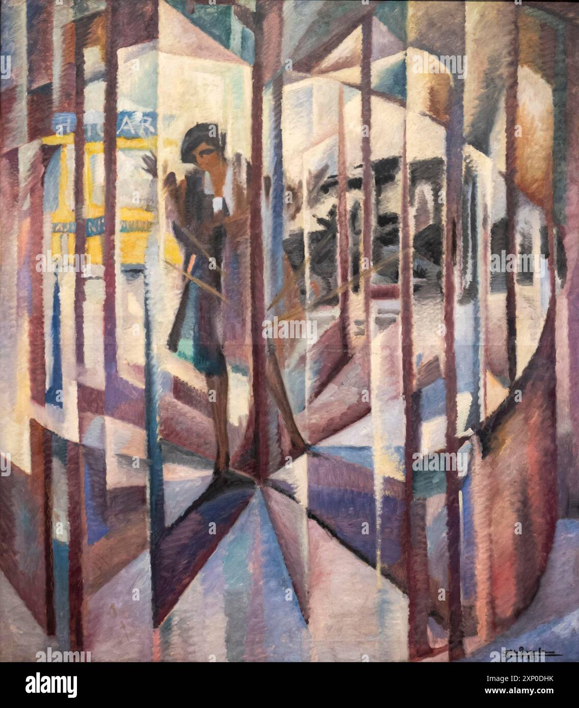 La porta girevole, Ritratto di Begona de la Sota, Antonio de Guezala, 1927, olio su tela, Museo de Bellas Artes, Bilbao, Spagna Foto Stock