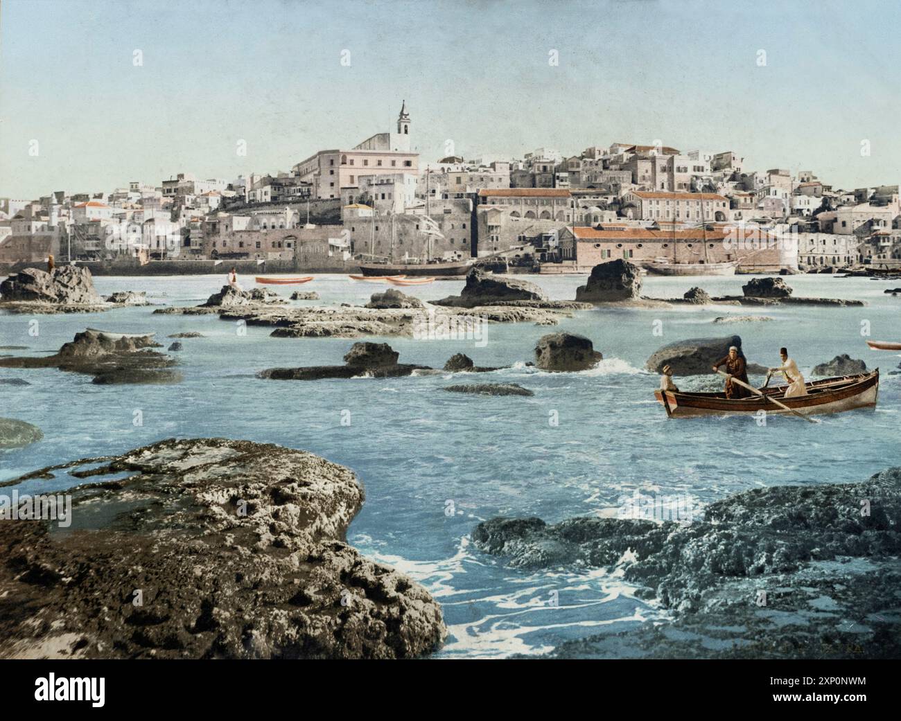 Jaffa, Palestina, Terra Santa, stampa fotocromata intorno al 1890 Foto Stock