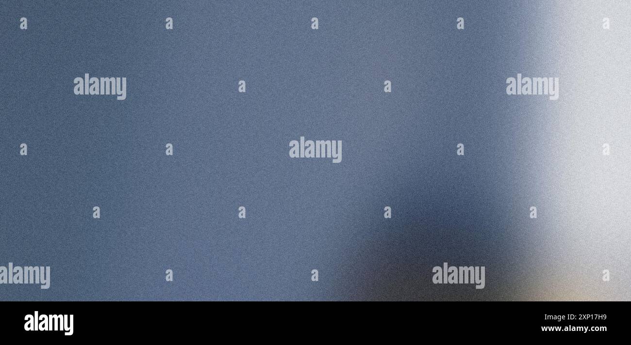Sfondo astratto con una superficie blu granulosa che diventa bianca sul lato destro Foto Stock