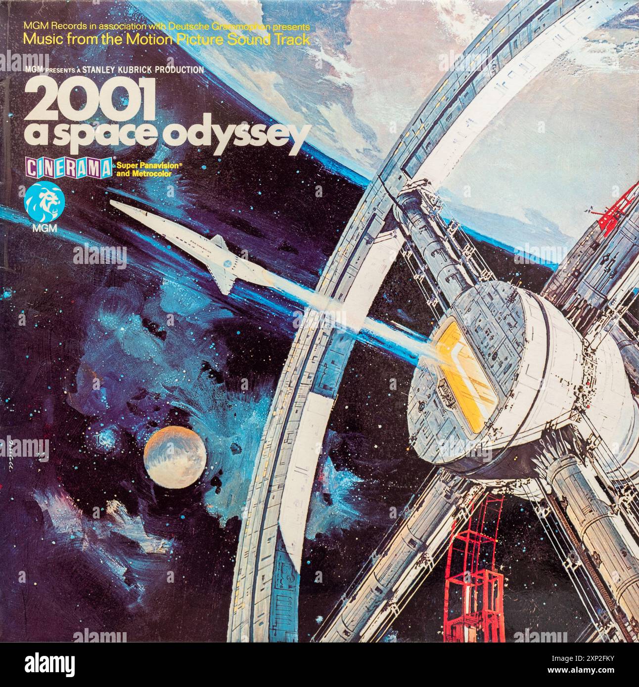 2001 un album di odissea spaziale, musica dalla traccia sonora del film, film o film MGM, copertina in vinile LP Foto Stock