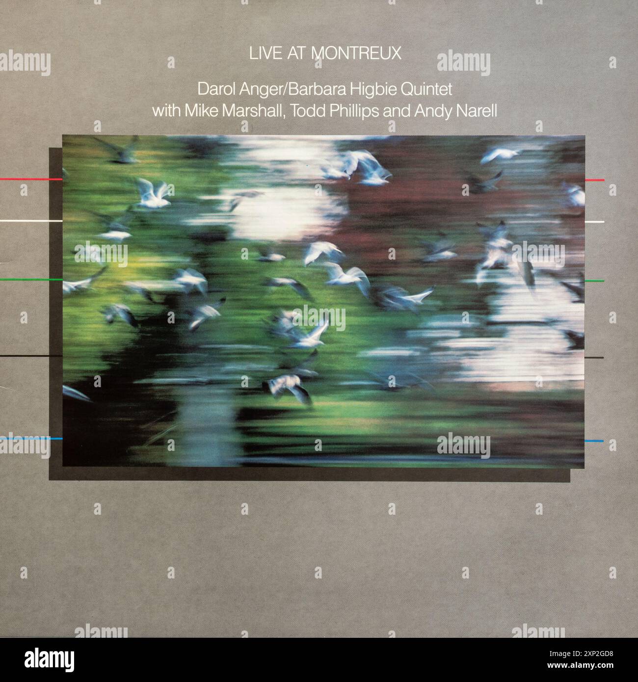 Live at Montreaux album cover art, vinile LP di vari artisti dell'etichetta Windham Hill Foto Stock