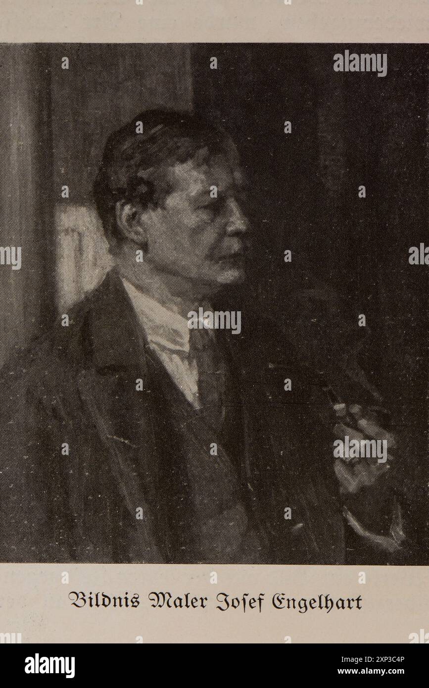 Il fedele Eckart (Der Getreue Eckart). Rivista bimestrale per la Casa tedesca. Font Fraktur. Fine gennaio 1926. Rudolf Ronopa-Wilderness, pittore Josef Engelhart Foto Stock