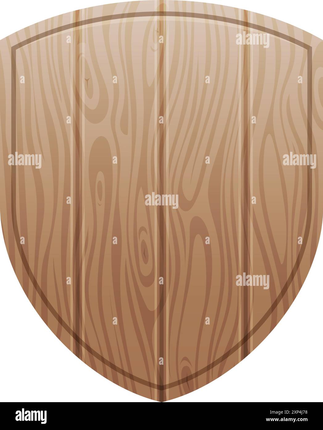 Modello della scheda Shield. Insegna vuota struttura in legno Illustrazione Vettoriale