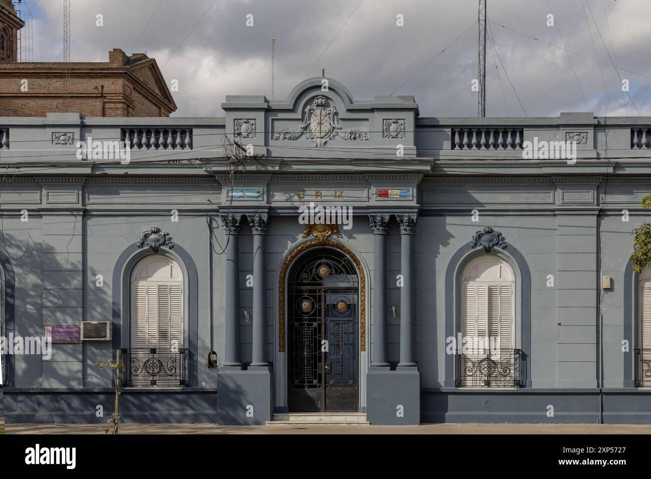 Costruzione dell'unità regionale IX nella città di Reconquista, Santa Fe, Argentina. Foto Stock