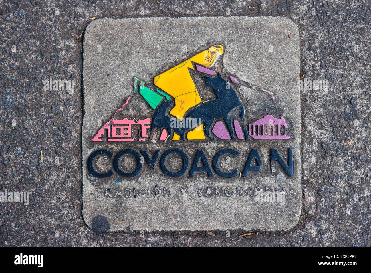 Città di Coyoacán, uno dei più importanti centri turistici di città del Messico.​ ​ ​ (foto di Luis Gutierrez Norte Photo) Coyoacán pueblo, centro turísticos más importantes de la Ciudad de México.​ ​ ​ (foto di Luis Gutierrez Norte Photo) Foto Stock