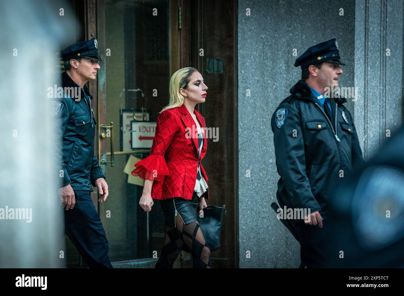 DATA DI RILASCIO: 4 ottobre 2024. TITOLO: Joker: Folie a Deux. STUDIO: DC Entertainment. DIRETTORE: Todd Phillips. TRAMA: Sequel del film "Joker" del 2019. LADY GAGA nel ruolo di Harley Quinn. (Immagine di credito: © DC Entertainment/Entertainment Pictures/ZUMAPRESS.com) SOLO PER USO EDITORIALE! Non per USO commerciale! Foto Stock