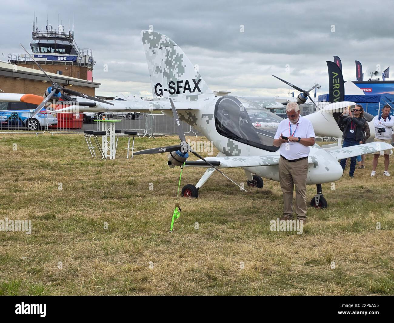 RAF Fairford, Regno Unito. 20 luglio 2024. SKYFLY TECHNOLOGIES ASCISSE VTOL in esposizione statica al Royal International Air Tattoo 2024. Foto Stock