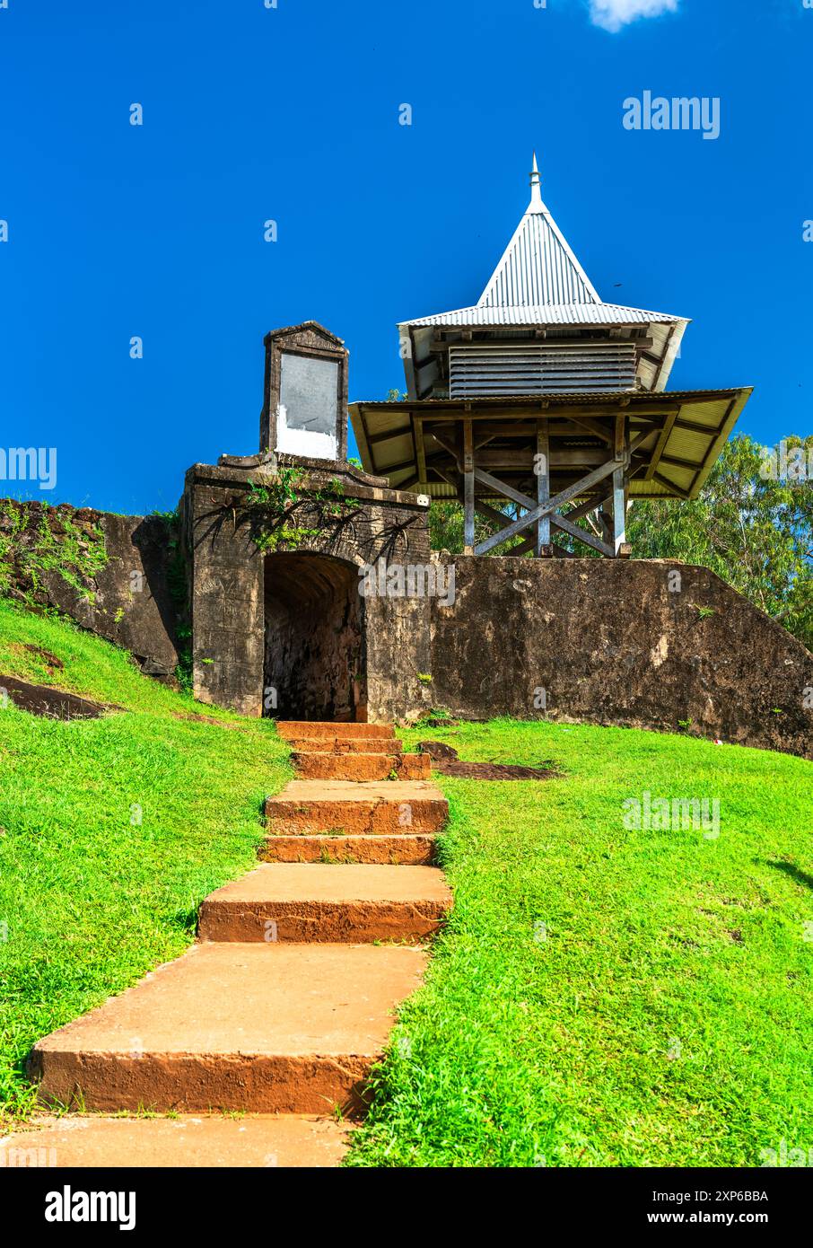 Fort Ceperou, un punto di riferimento storico a Cayenne, Guyana francese Foto Stock