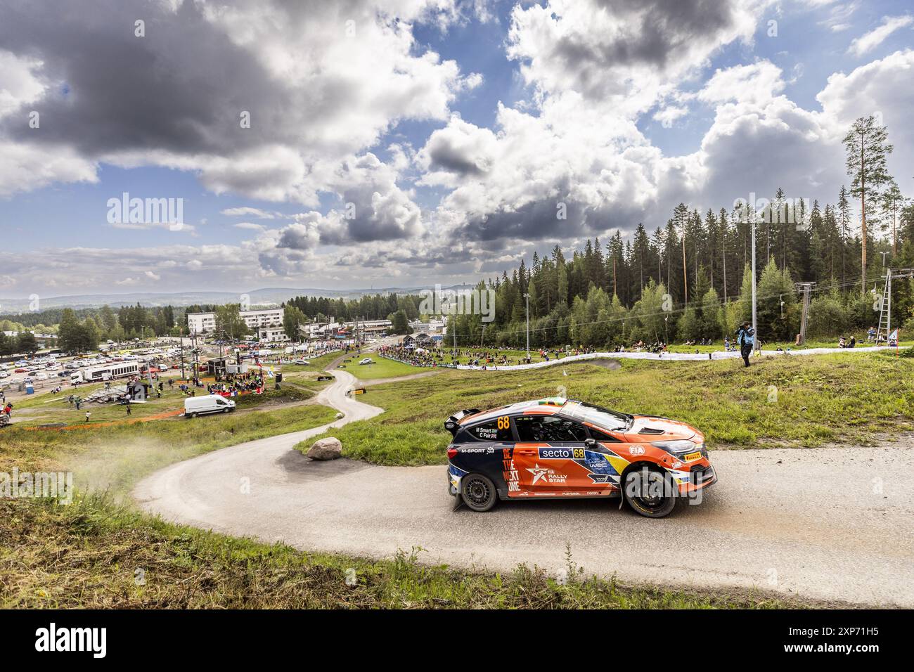 68 SMART Max, FAIR Cameron, Fiesta Rally3, azione durante il Rally Finlandia 2024, 9° round del WRC World Rally Car Championship 2024, dall'1 al 4 agosto 2024 a Jyvaskyla, Finlandia Foto Stock