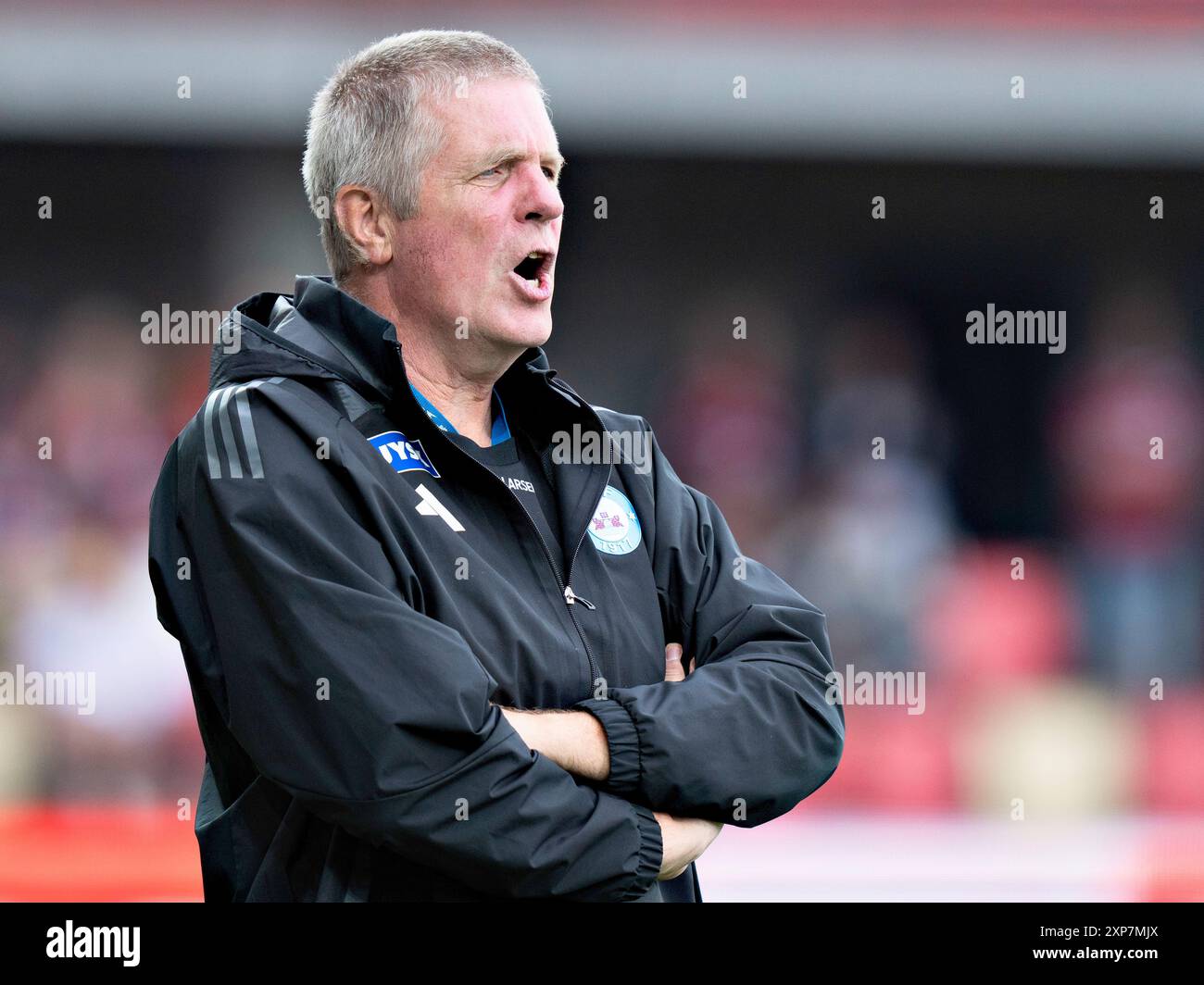 Silkeborg, Danimarca. 4 agosto 2024. Il capo-allenatore di Silkeborg Kent Nielsen nel 3F Super League match tra Silkeborg IF e Viborg FF al Jysk Park di Silkeborg, domenica 4 agosto 2024. (Foto: Henning Bagger/Ritzau Scanpix) credito: Ritzau/Alamy Live News Foto Stock