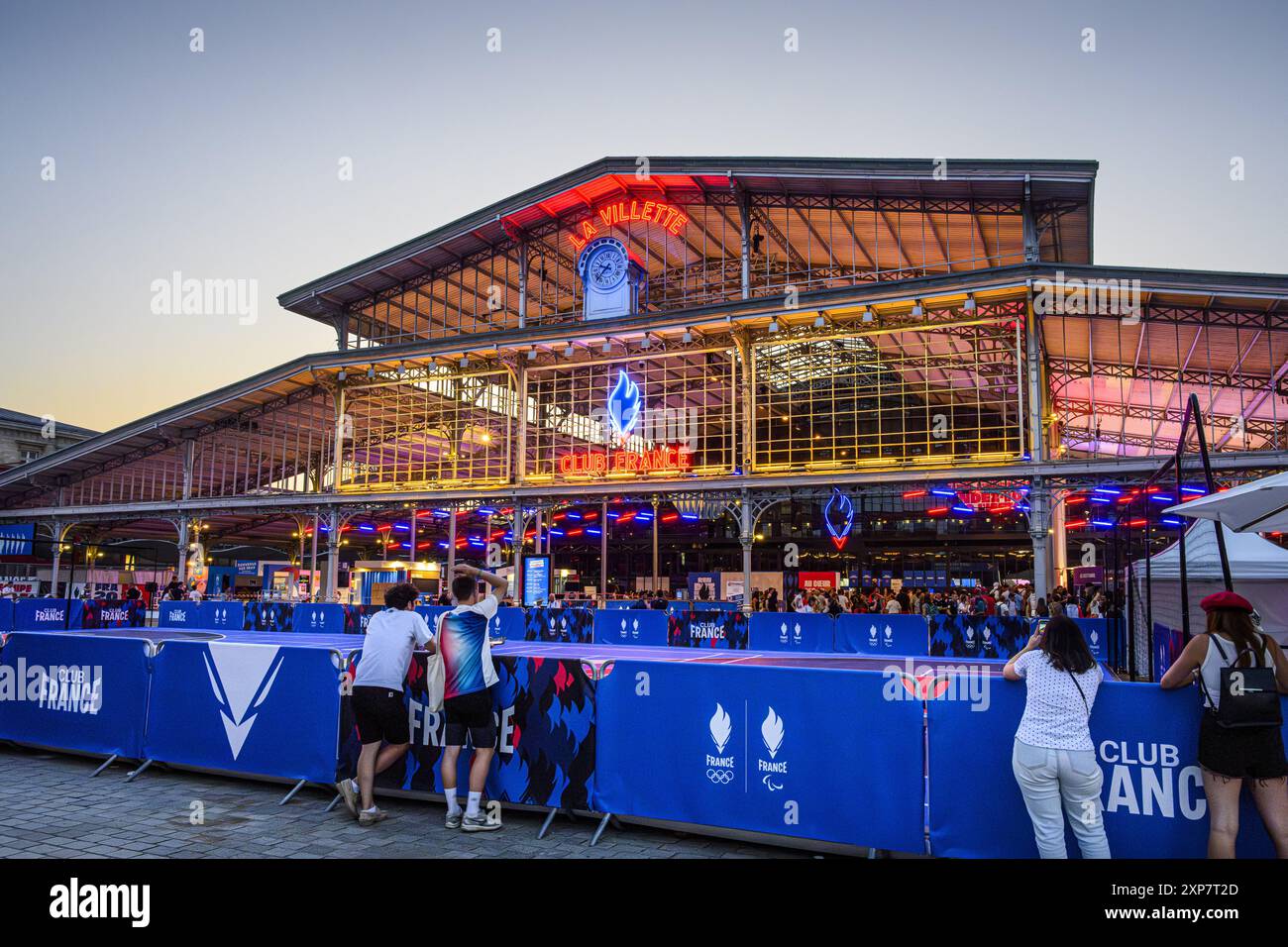 FRANCIA. PARIGI (75) (19° DISTRETTO) GIOCHI OLIMPICI DI PARIGI 2024. DURANTE LE OLIMPIADI, IL "CLUB FRANCE", SITUATO NELLA GRANDE HALLE DE LA VILLETTE, Foto Stock