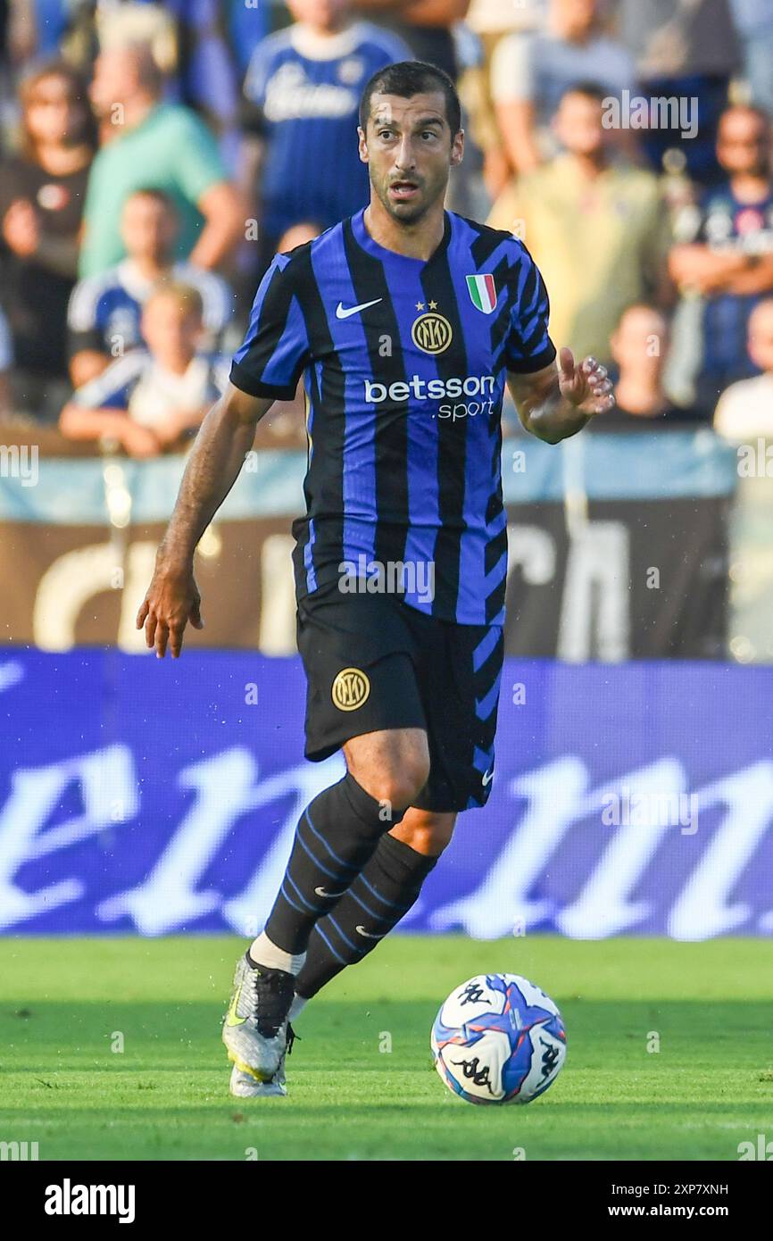 HENRIKH MKHITARYAN (INTER) durante il Pisa SC vs Inter - FC Internazionale, partita amichevole di calcio a Pisa, Italia, 2 agosto 2024 Foto Stock