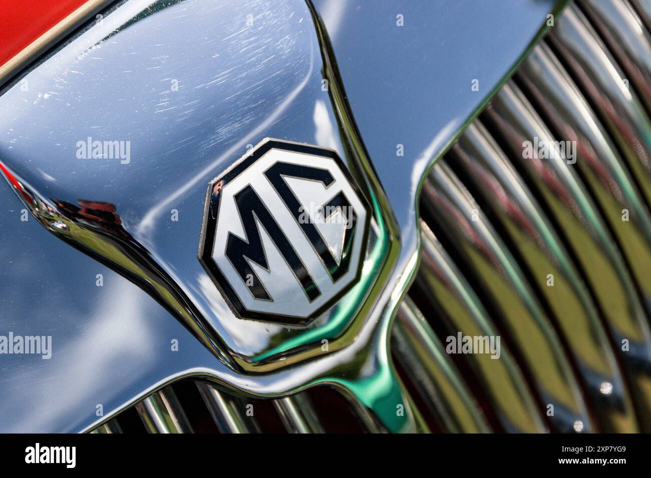 MG MGA. Weekend d'epoca di Hebden Bridge 2024. Foto Stock