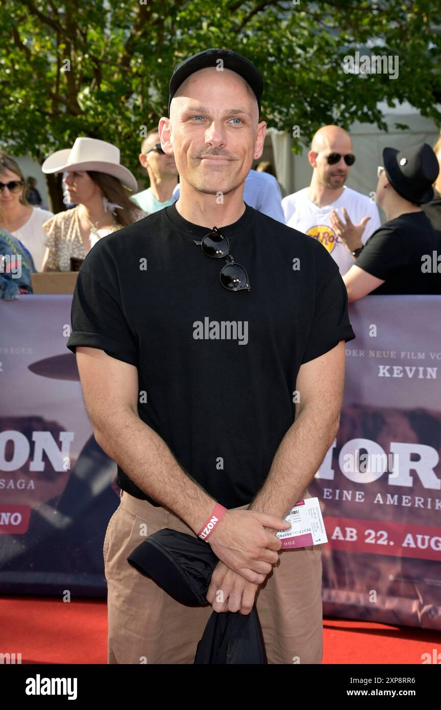 Stefan Westerwelle bei der Deutschlandpremiere des Kinofilms 'Horizon' im Zoo Palast. Berlino, 04.08.2024 Foto Stock