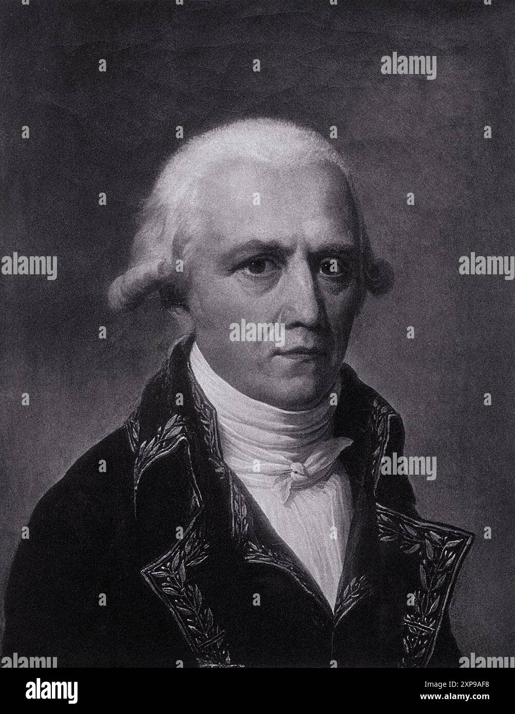 Ritratto di Jean Baptiste Pierre Antoine De Monet Lamarck di Schutzenberger dopo Charles Thévenin del 1801 Foto Stock