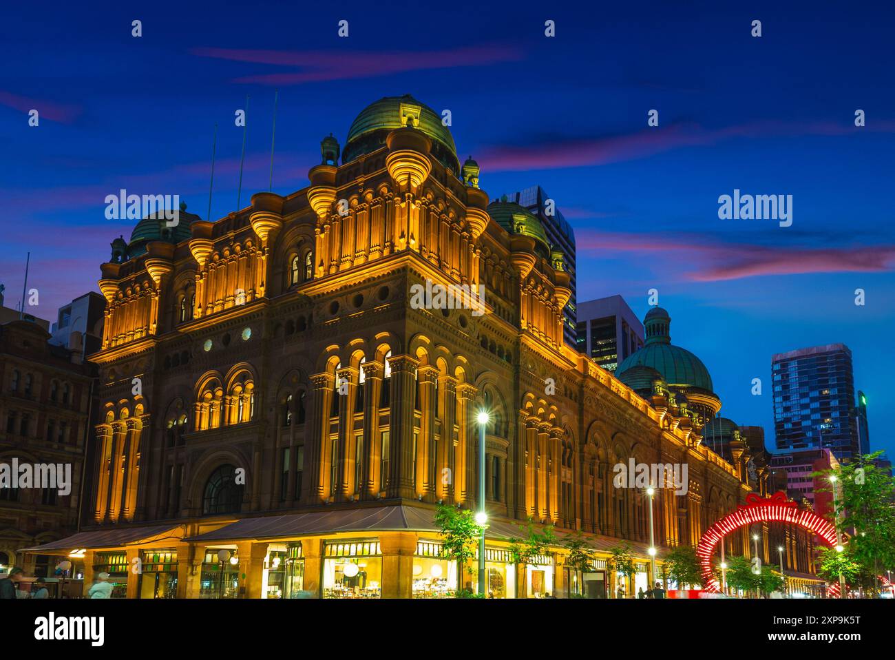 Queen Victoria Building, un sito storico situato a Sydney, Australia Foto Stock