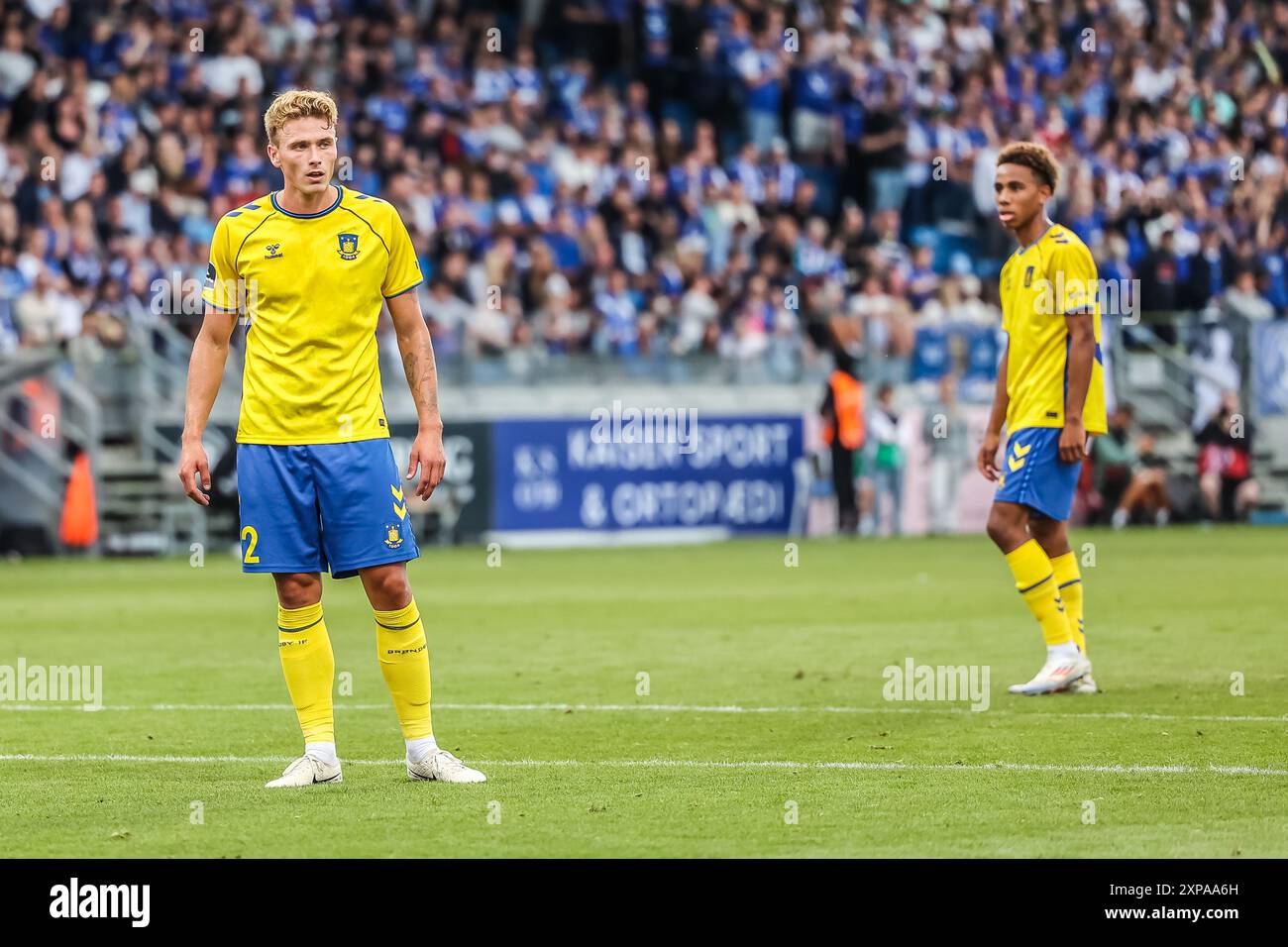 Lyngby, Danimarca. 4 agosto 2024. Sebastian Sebulonsen (2) di Broendby SE visto durante il 3F Superliga match tra Lyngby BK e Broendby IF al Lyngby Stadion di Lyngby. Credito: Gonzales Photo/Alamy Live News Foto Stock