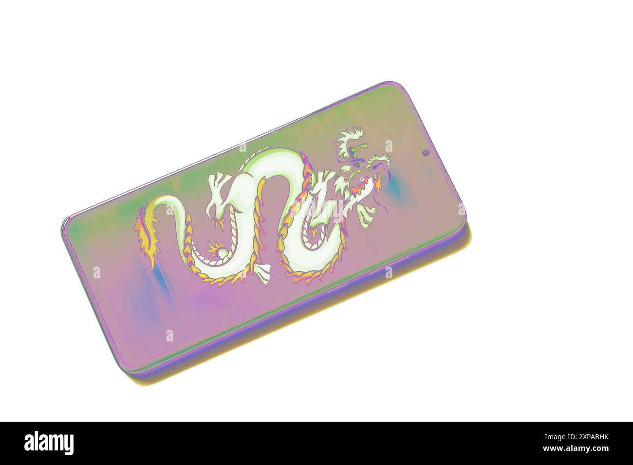 un mostro mitico che assomiglia a un rettile gigante, a volte mostrato come dotato di ali Foto Stock