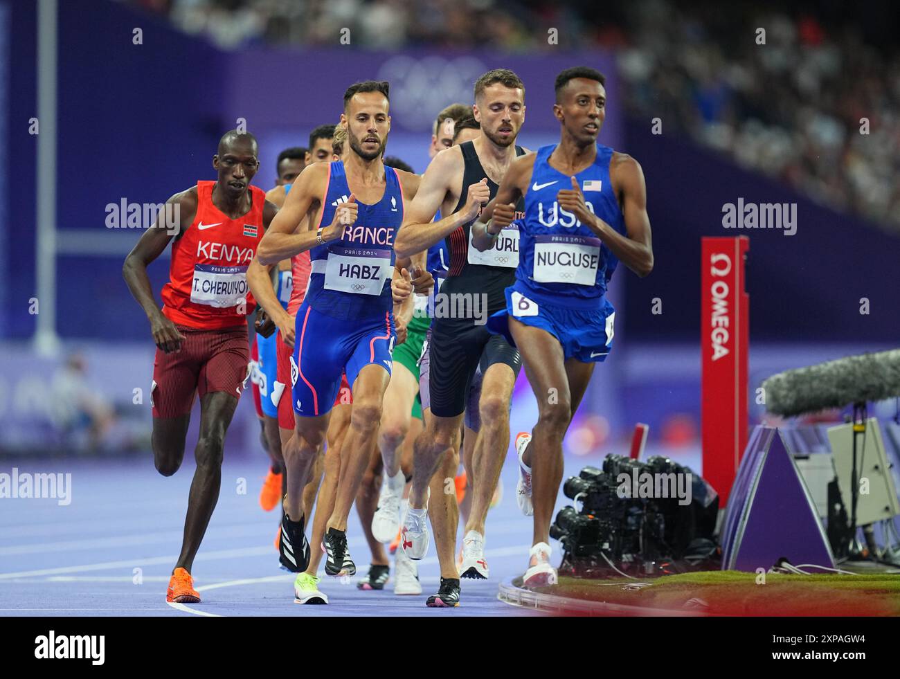 Parigi, Francia. 4 agosto 2024. Gareggia durante la finale maschile dei 1500m del giorno 9. Crediti: Ulrik Pedersen/Alamy Live News Foto Stock