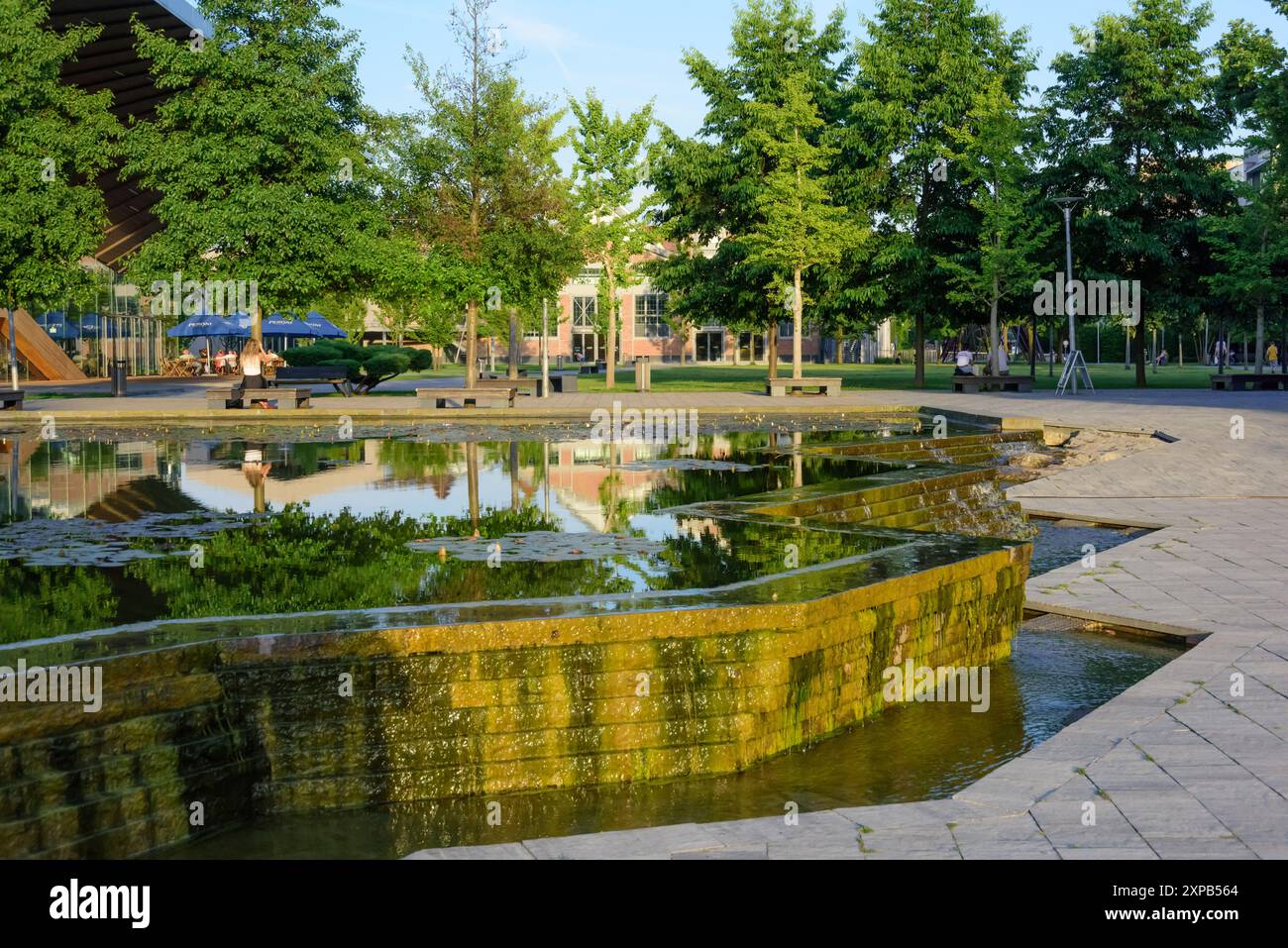 Budapest, Parco Széllkapu, Parco Millenáris // Budapest, Parco Széllkapu, Parco Millenáris Foto Stock