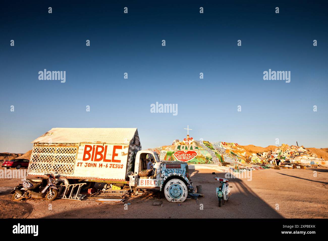 Salvation Mountain, Salton Sea, California, USA Foto Stock