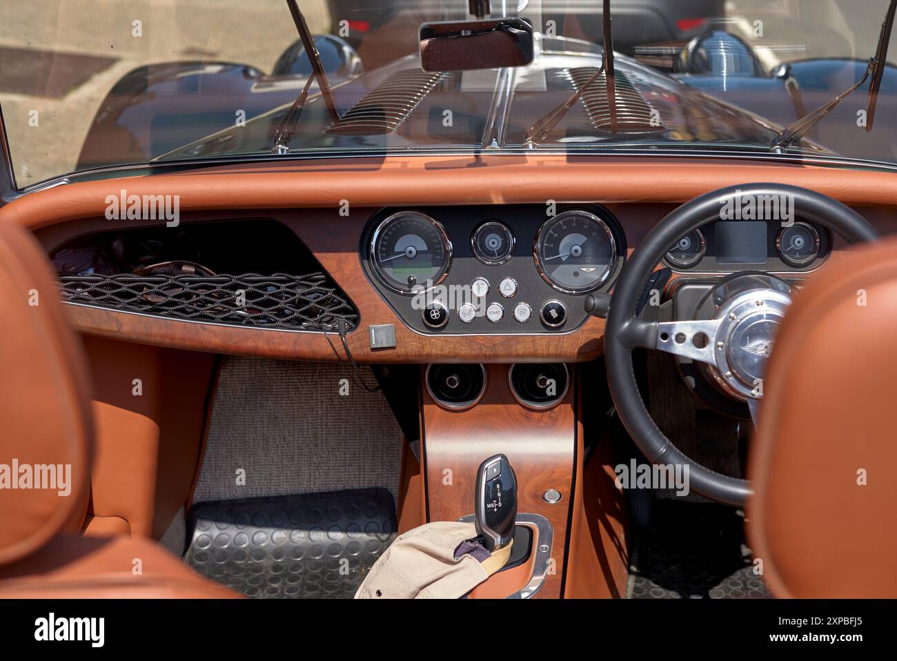 Williams Morgan Plus sei interni britannici convertibili per auto sportive Foto Stock