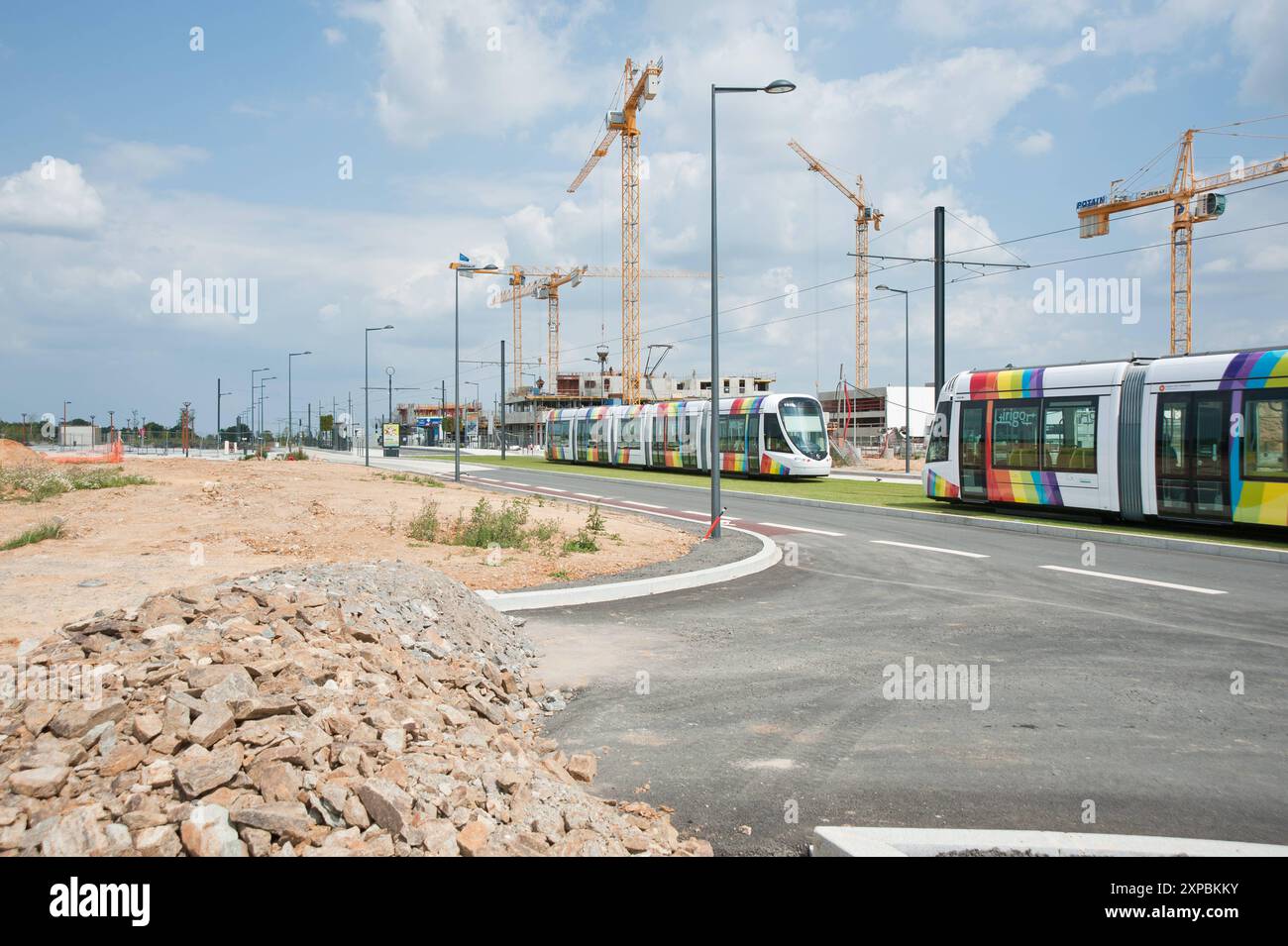 Frankreich, Angers, Straßenbahn Linie A, Terra Botanica // Francia, Angers, Tramway Line A, Terra Botanica *** Francia, Angers, Tramway Line A, Terra Bo Foto Stock Frankreich, Angers, Straßenbahn Linie A, Terra Botanica // Francia, Angers, Tramway Line A, Terra Botanica *** Francia, Angers, Tramway Line A, Terra Bo Foto Stock