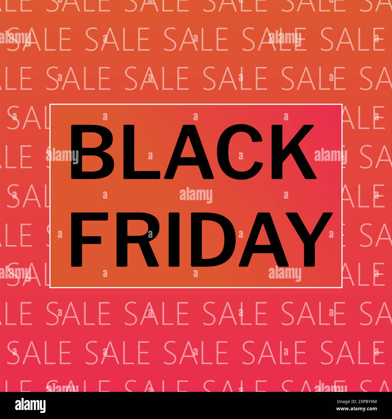 Striscione elegante in promozione per il Black friday Foto Stock