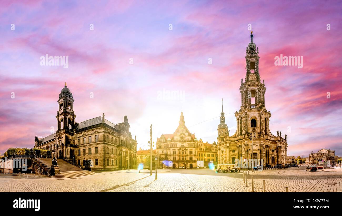 Vecchia città di Dresda, Germania Foto Stock