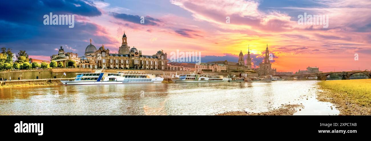 Vecchia città di Dresda, Germania Foto Stock