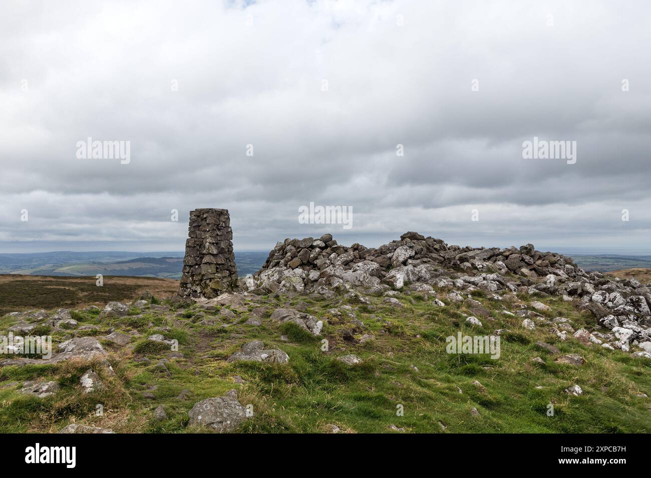 La cima di Binsey, Lake District, Cumbria, Regno Unito. Foto Stock