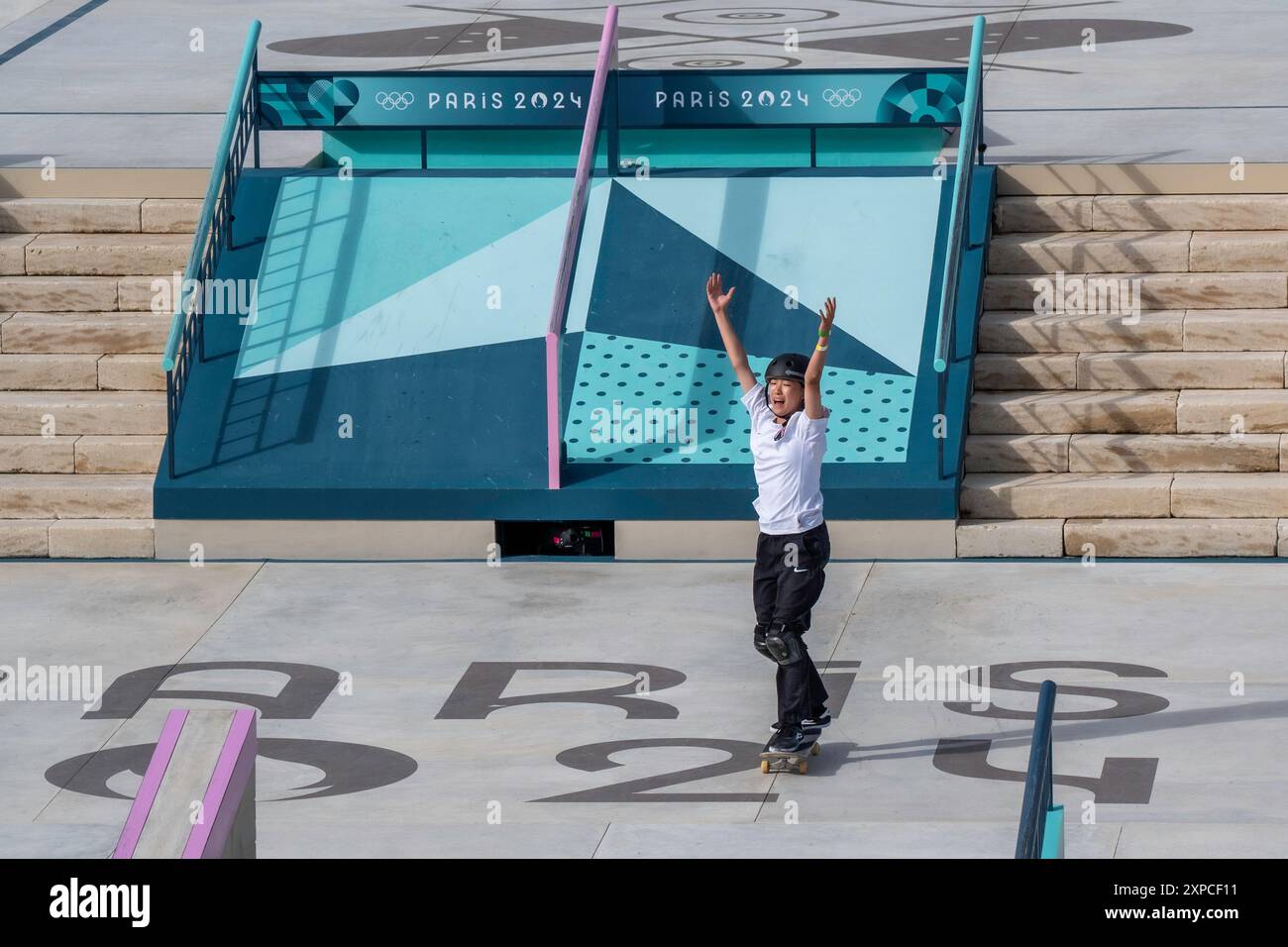 Finali di skateboard Street W 2024, Parigi Francia. Foto Stock