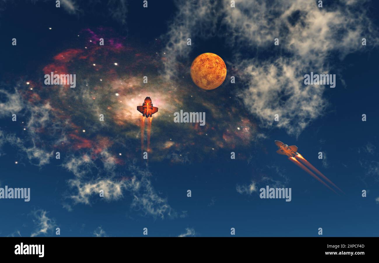 Spazio di viaggio Foto Stock