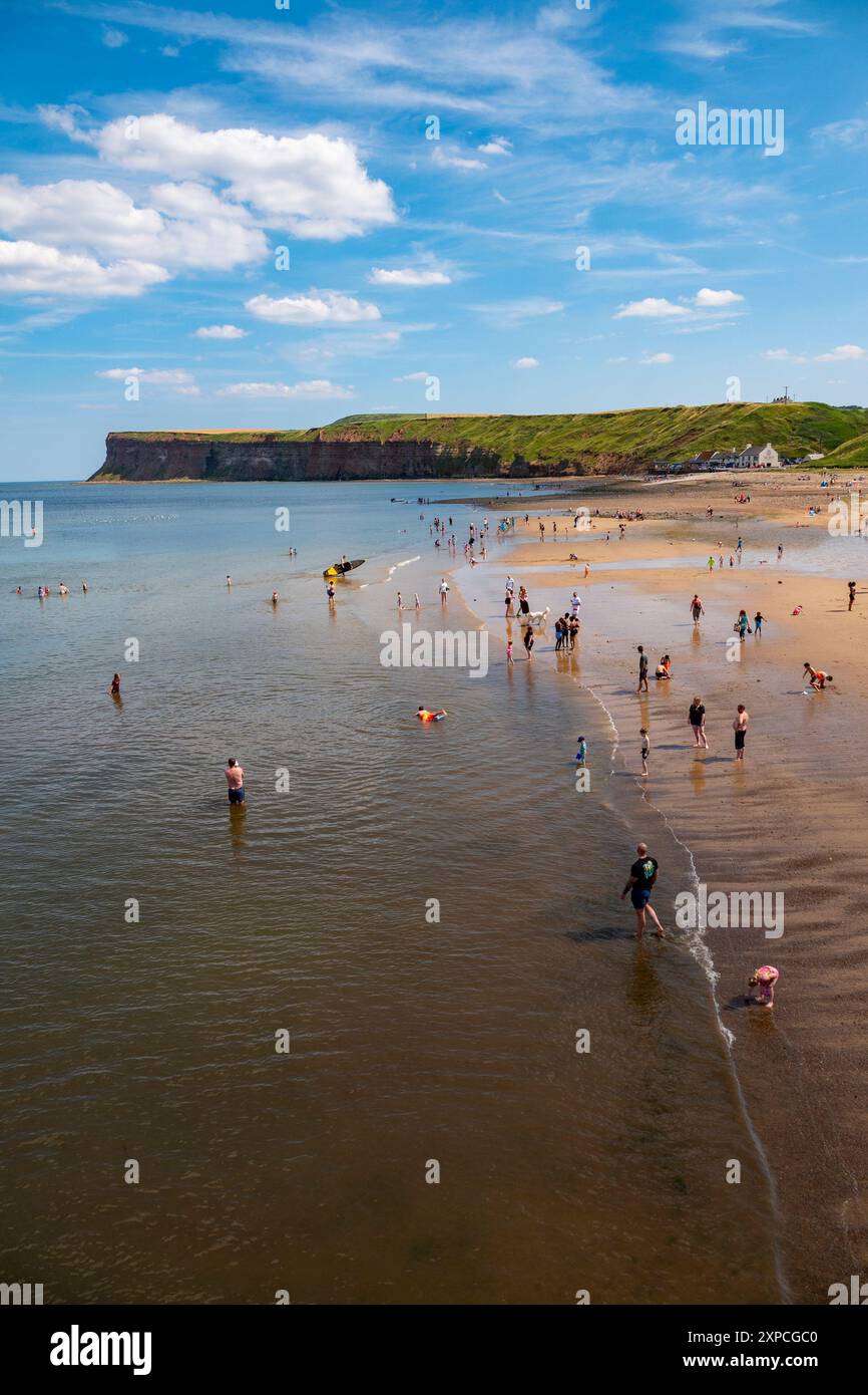 Saltburn-by-the-Sea, è una città costiera situata nella parrocchia civile di Saltburn, Marske e New Marske, nel Redcar e Cleveland, nel North Yorkshire, in Inghilterra Foto Stock