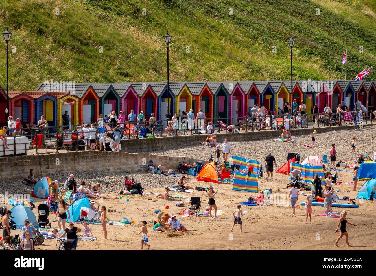 Saltburn-by-the-Sea, è una città costiera situata nella parrocchia civile di Saltburn, Marske e New Marske, nel Redcar e Cleveland, nel North Yorkshire, in Inghilterra Foto Stock