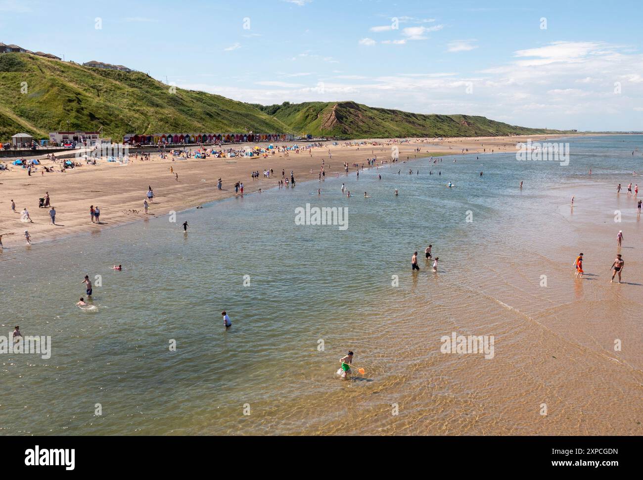 Saltburn-by-the-Sea, è una città costiera situata nella parrocchia civile di Saltburn, Marske e New Marske, nel Redcar e Cleveland, nel North Yorkshire, in Inghilterra Foto Stock