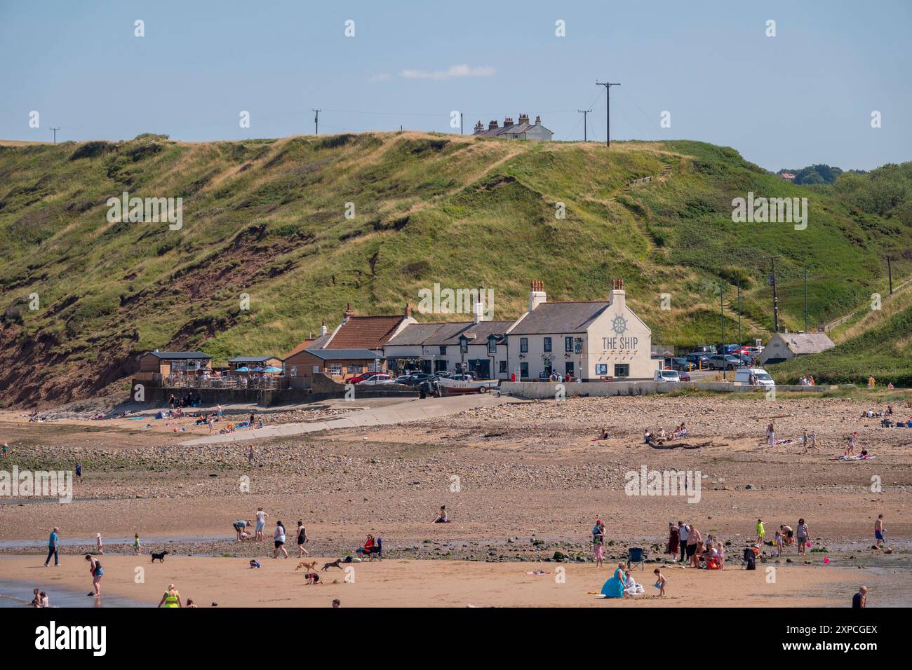 Saltburn-by-the-Sea, è una città costiera situata nella parrocchia civile di Saltburn, Marske e New Marske, nel Redcar e Cleveland, nel North Yorkshire, in Inghilterra Foto Stock