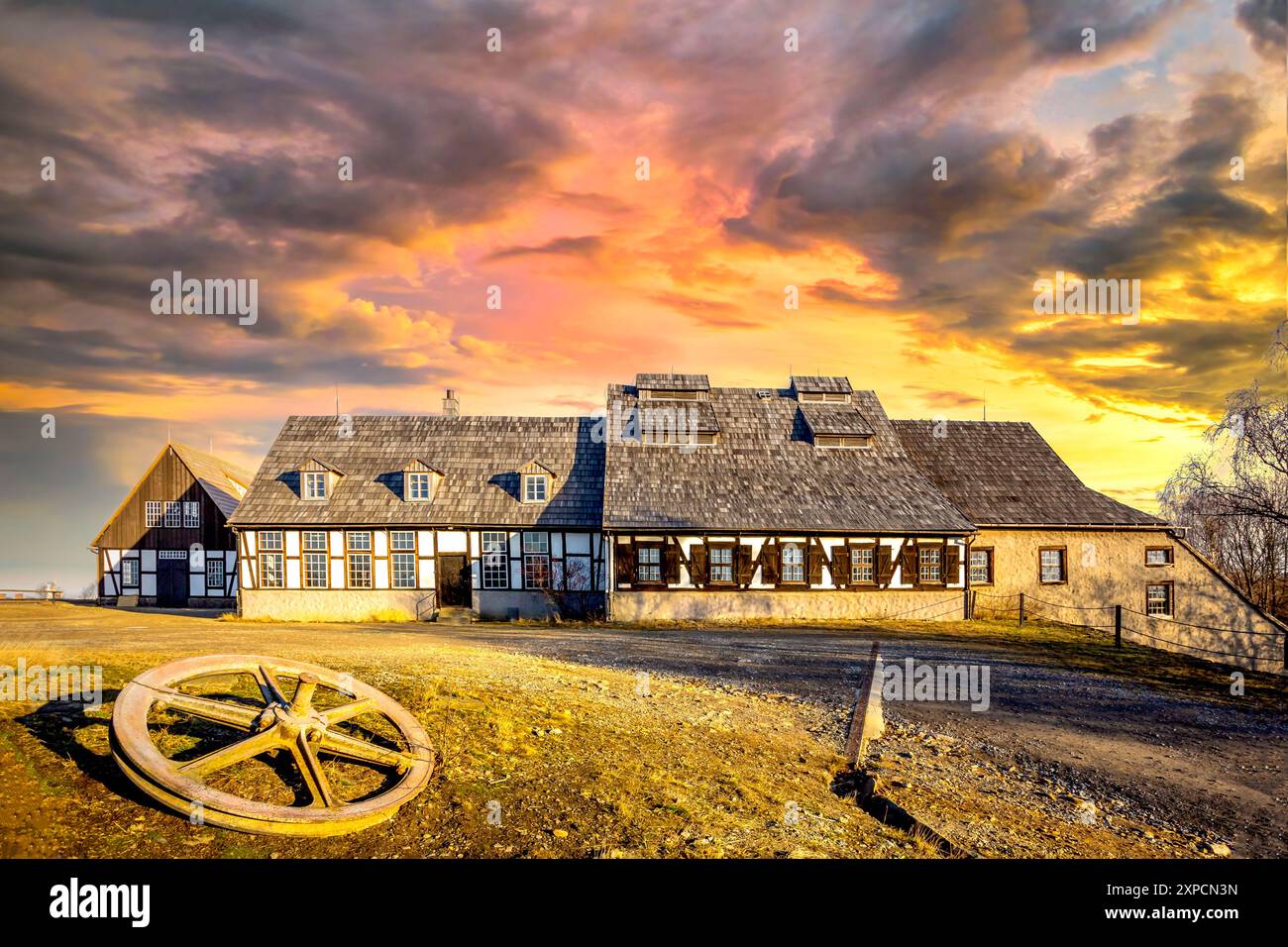 Estrazione dell'argento, Old Elisabeth, Freiberg, Germania Foto Stock