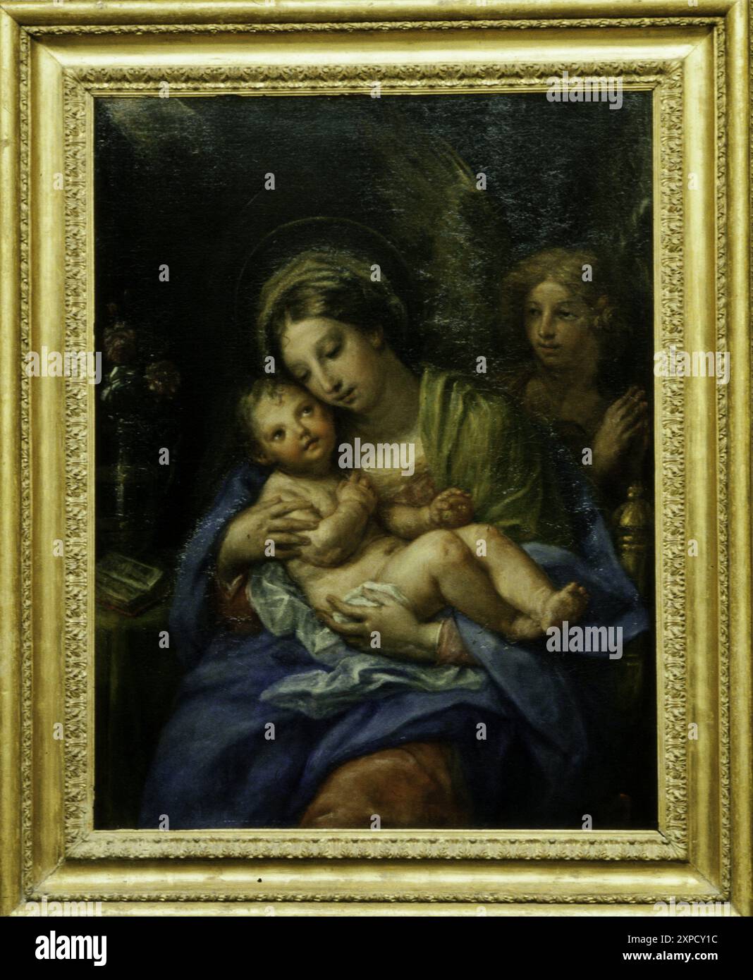 Madonna col bambino dipinto di Carlo Maratti Foto Stock