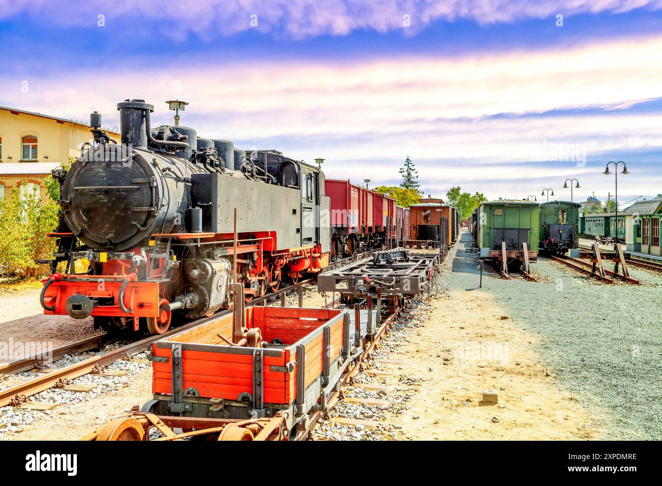 Loessnitzgrundbahn, Radebeul, Germania Foto Stock