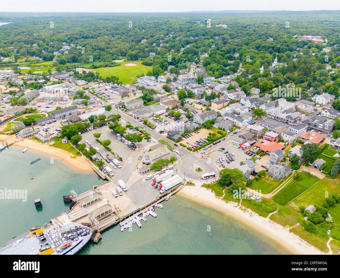 Foto aerea Vineyard Haven su Marthas Vineyard 2024 Foto Stock