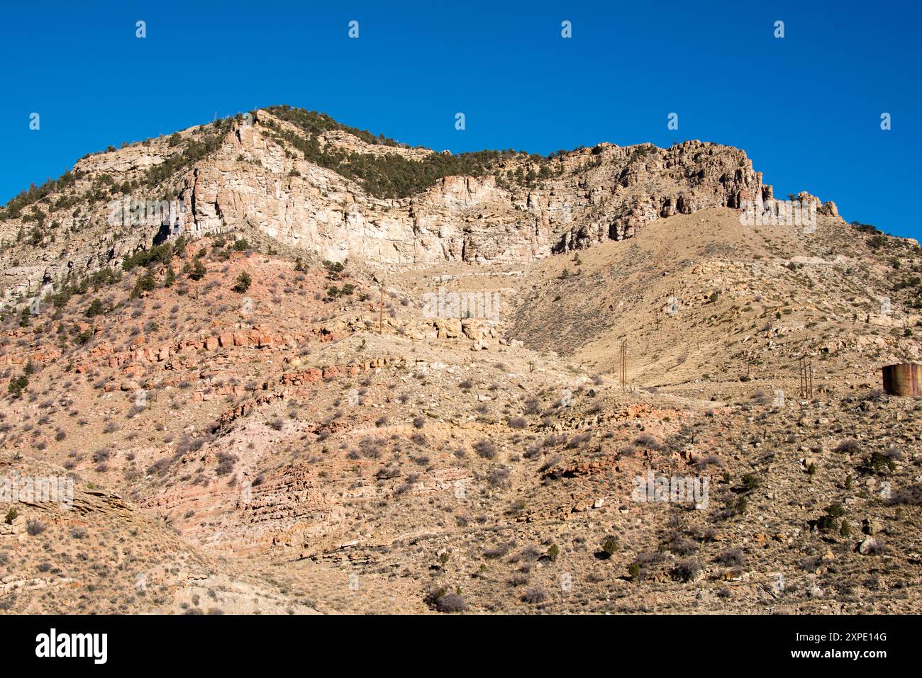 Panorama all'uscita dell'autostrada 6, Utah Foto Stock