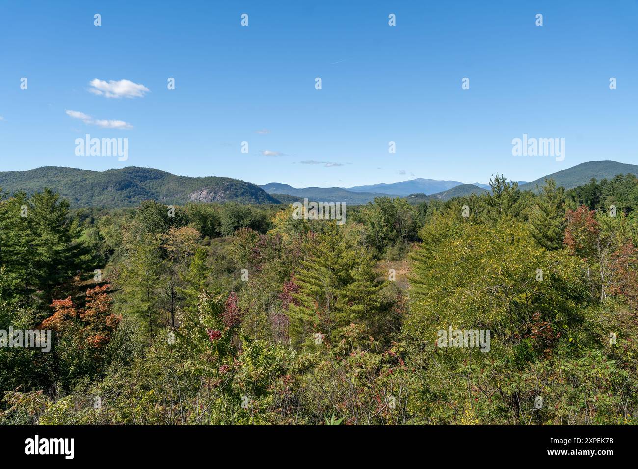 Una splendida vista sulle montagne nella White Mountain National Forest. Foto Stock