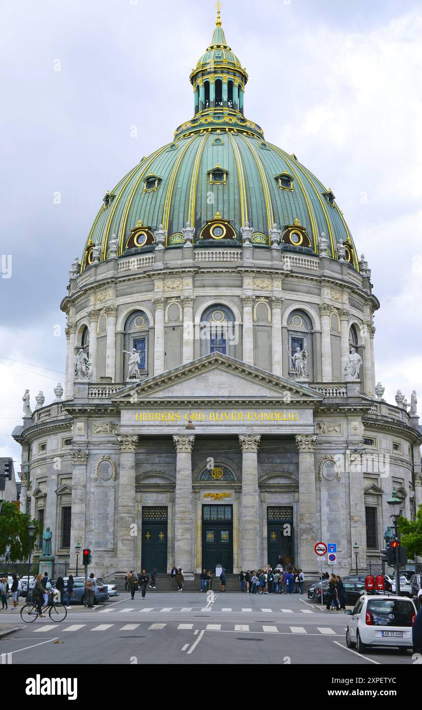 La Chiesa di marmo è un tempio luterano situato a Copenaghen, Danimarca, Scandinavia. Foto Stock