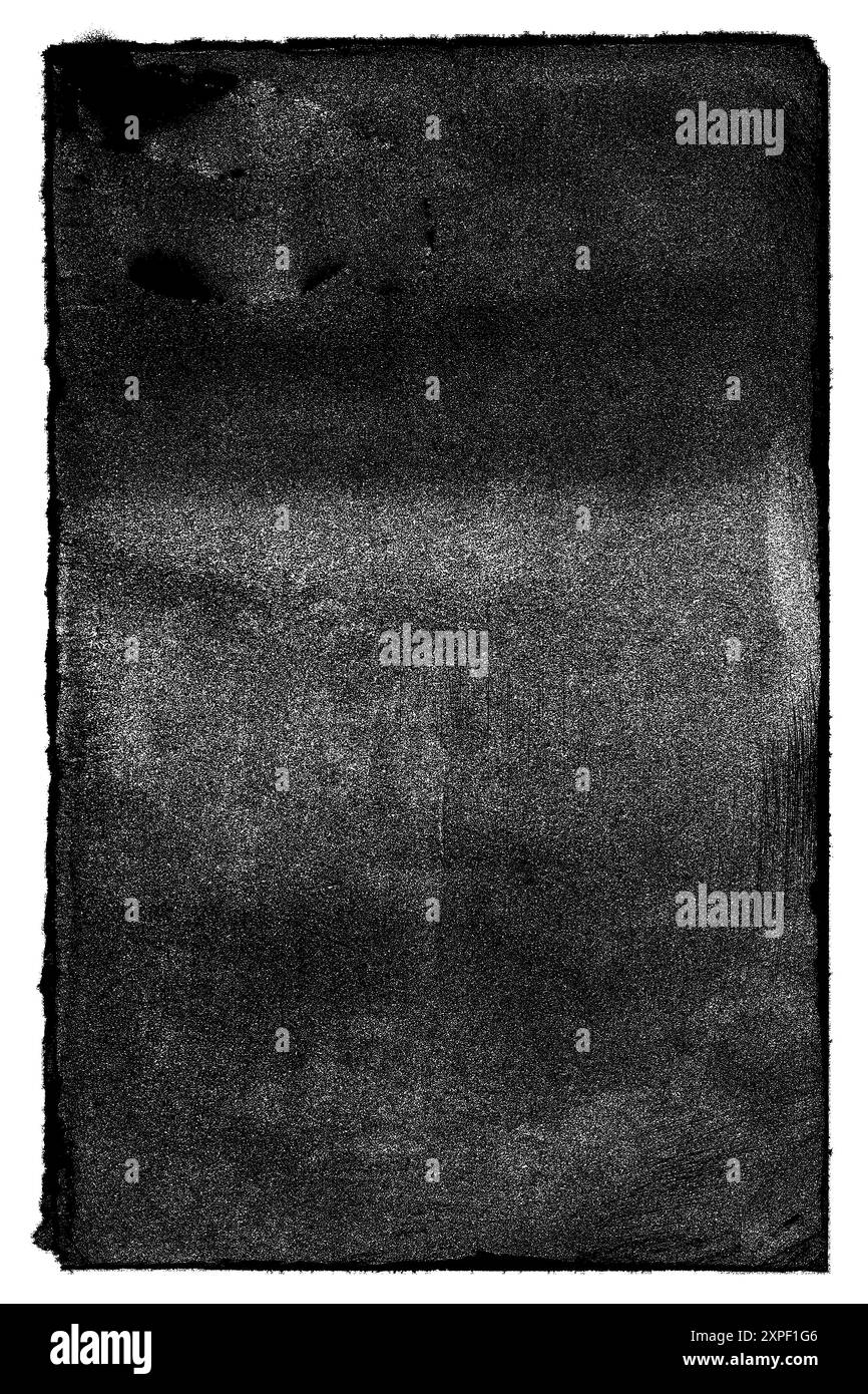 Struttura della vecchia superficie su sfondo nero con graffi bianchi, struttura del timbro Overlay, danneggiata, vecchia, cemento e altro. Diverse texture di vernice Foto Stock