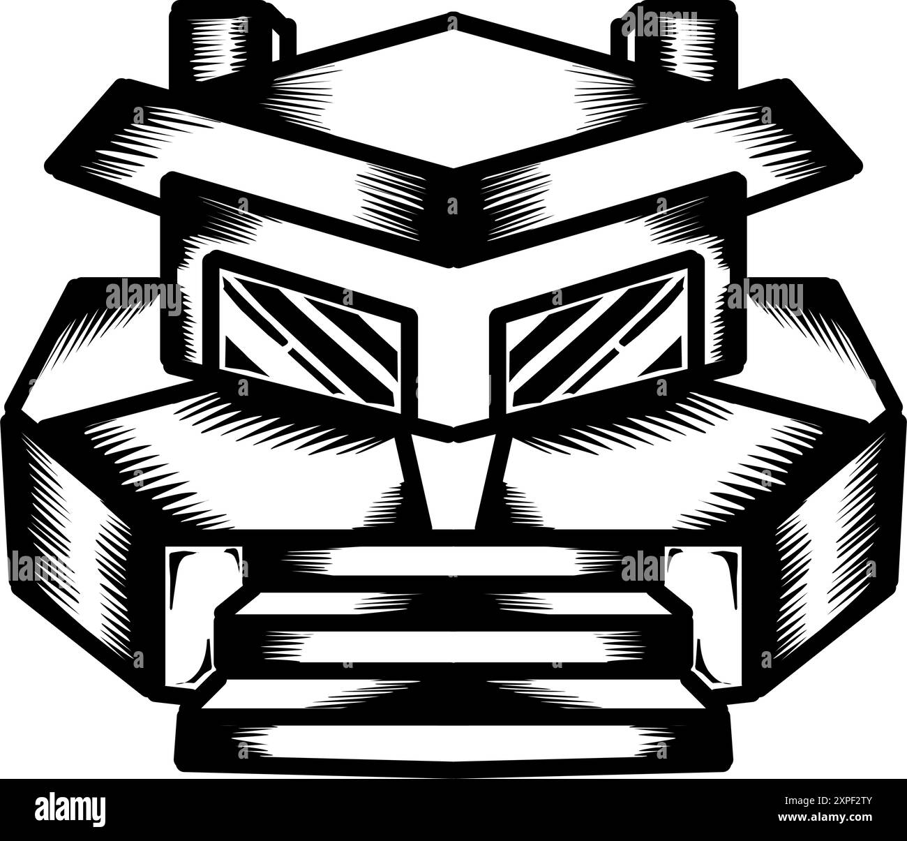 Disegno grafico di casa isolata su sfondo trasparente. Perfetto per icone, logo, tatuaggi, banner, adesivi, biglietti d'auguri. Perfetto per icone, logo, Illustrazione Vettoriale